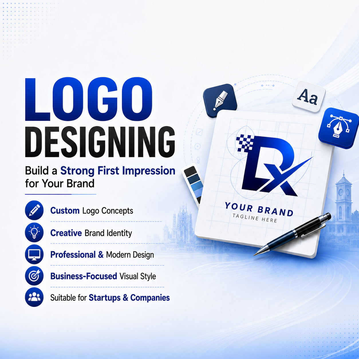 Logo Designing service by DigiX Technologies